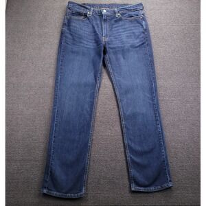 LEVIS 514 Jean Men Size 37x31 (Tag 38x32) Straight Fit Medium Wash Stretch Denim